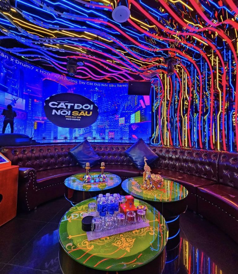 Quán KTV 123 Karaoke 123 Thái Hà Đống Đa Hà Nội âm thanh ánh sáng hiện đại lộng lẫy xa hoa hoàn hảo 0933865553