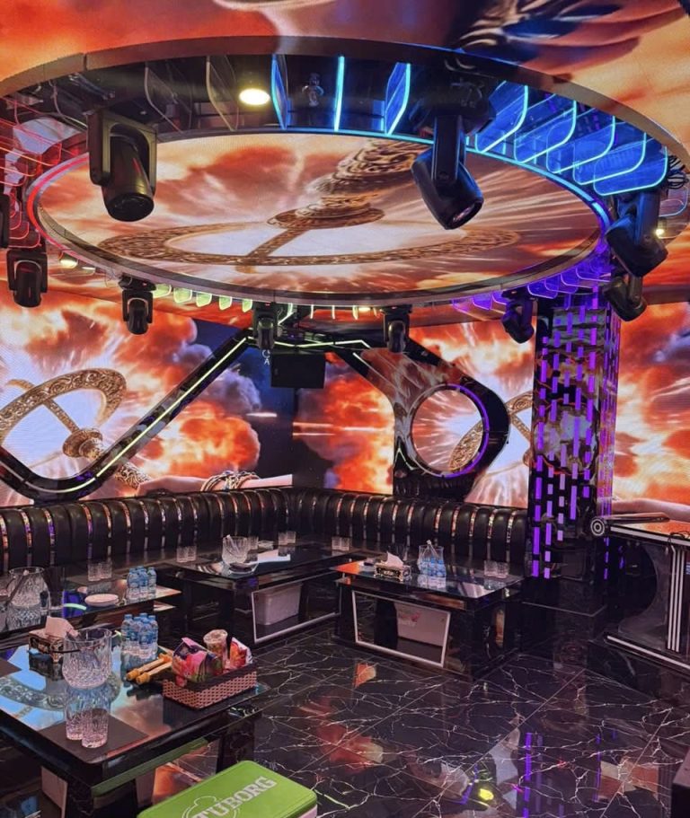Quán Night Club KARAOKE XO 258 Trần Khát Chân Hai Bà Trưng Hà Nội thiết kế phòng hiện đại ánh sáng chuyên nghiệp 0934637776